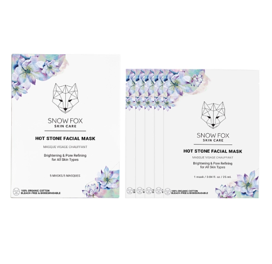 SNOW FOX SKINCARE - Hot Stone Facial Mask (Box of 5)