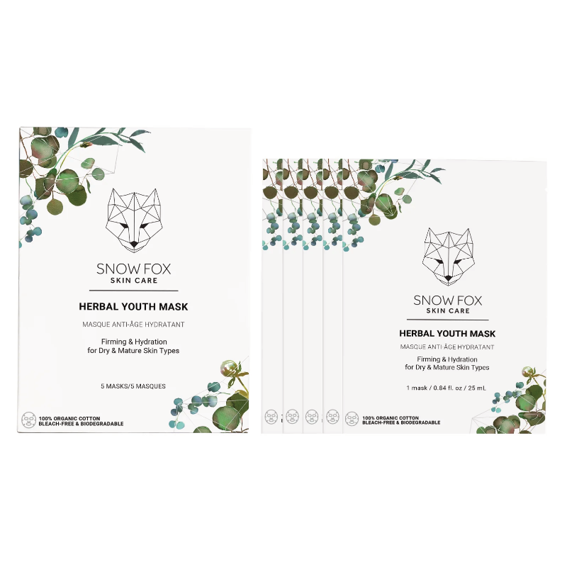 SNOW FOX SKINCARE - Herbal Youth Mask (Box of 5)