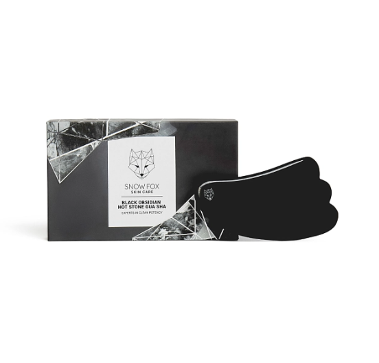 SNOW FOX SKINCARE - Black Obsidian Hot Stone Gua Sha