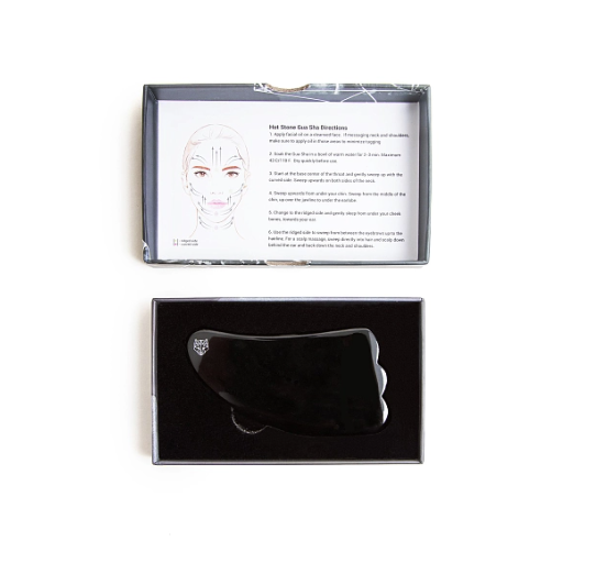 SNOW FOX SKINCARE - Black Obsidian Hot Stone Gua Sha